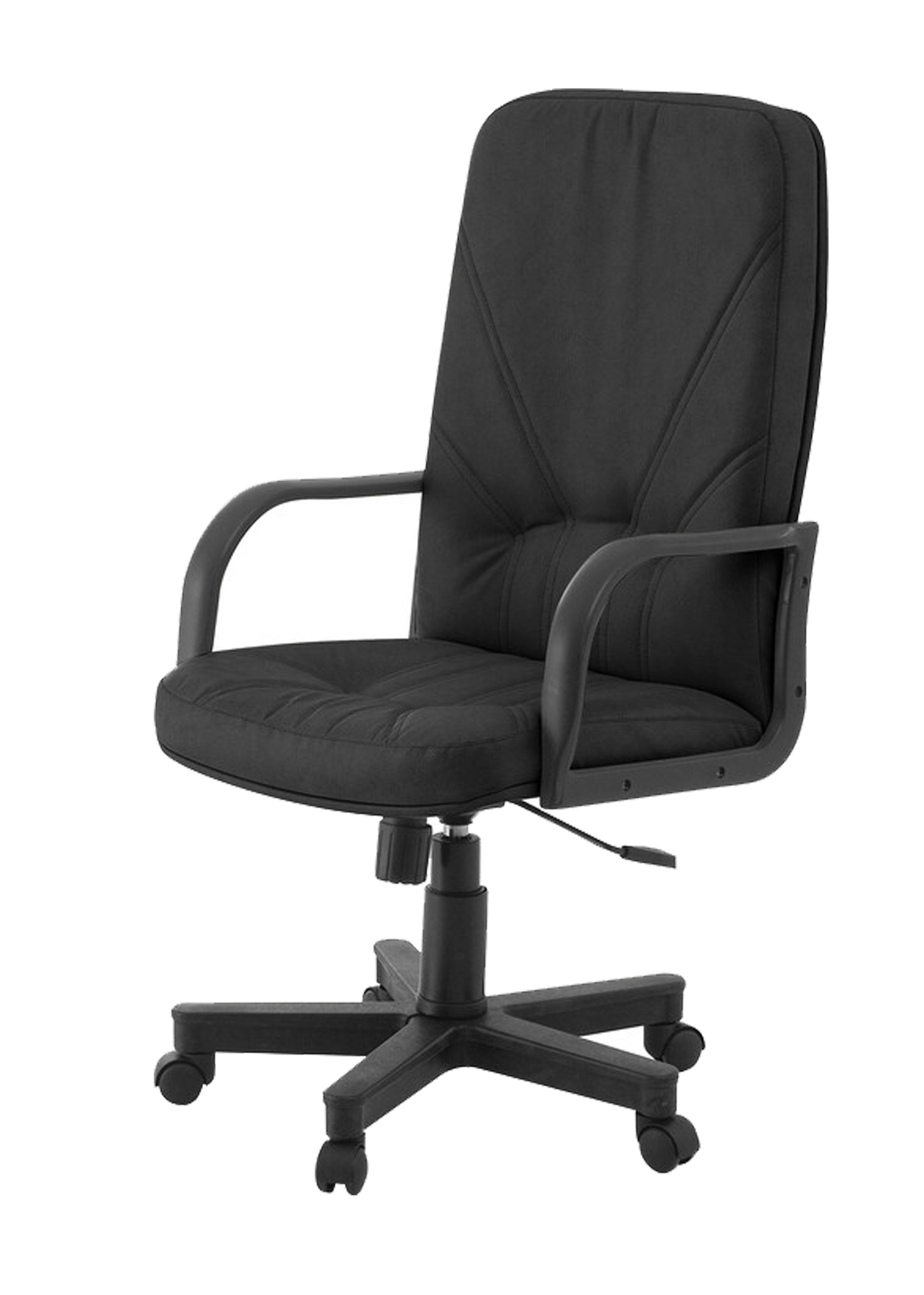 Менеджер кресло (кожа иск., do, №350 (черный)